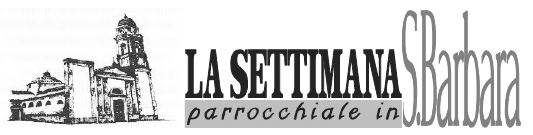 Foglietto "La Settimana Parrocchiale"